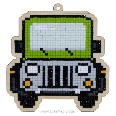 Broderie diamant jeep - Wizardi