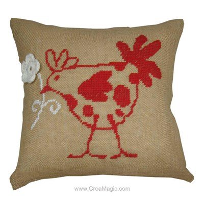 Kit coussin flower hen - Anette Eriksson