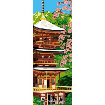Temple japonais canevas - Luc Création