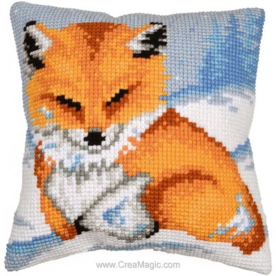 Coussin point de croix Petit renard - Vervaco