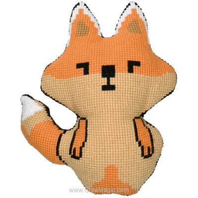 Kit coussin point de croix akita - eva m de Vervaco