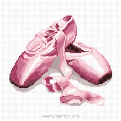 Kit broderie Petits chaussons de danse - Marie Coeur