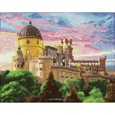 Broderie diamant Squares - Pela national palace sintra portugal - Diamond Dotz