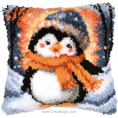 Coussin Point Noue Pingouin frileux - Vervaco