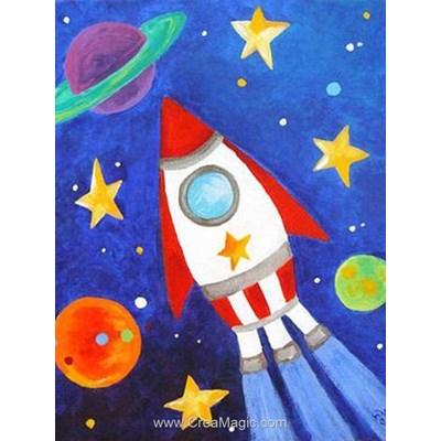 Kit broderie diamant space ship de Wizardi