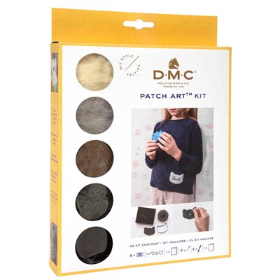 Kit patch art chien et chat - DMC