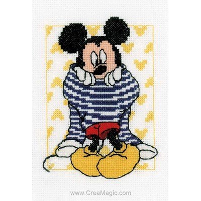 Broderie au point de croix point compté disney mikey s'habille - Vervaco