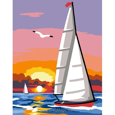 Kit Canevas Complet - Bateau - Margot