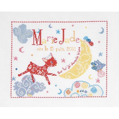 Kit Point De Croix Complet Adulte - Motif Vache 40x50 Cm, Toile Imprimée - Fourni Avec Fils, Aiguilles, Ciseaux - Pour Débutants