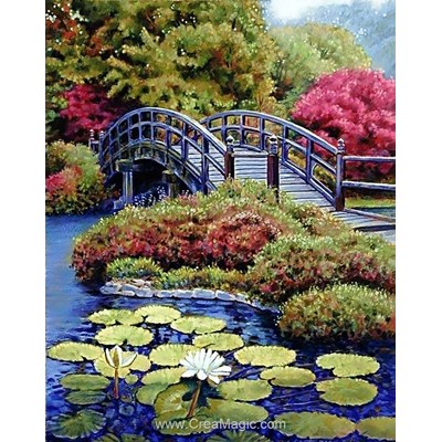 Kit broderie diamant jardin japonais de Wizardi