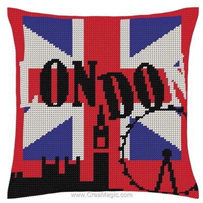 Coussin london city de Luc Création au demi point