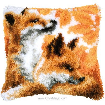 Coussin Point Noue Renards en automne - Vervaco