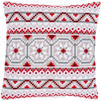 Kit coussin Vervaco au point de croix motif norvégien