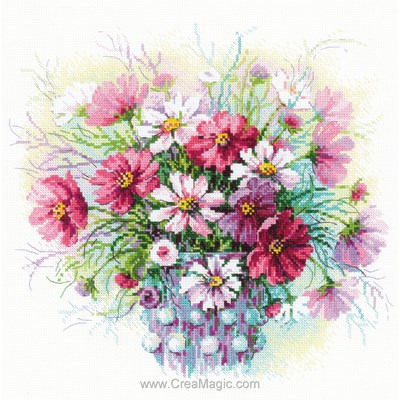 Broderie Fleurs et Plantes - Watercolor Cosmos - RIOLIS