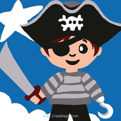 Kit canevas complet petit pirate de Luc Création