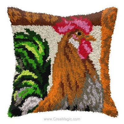 Coussin point noue fierté de coq - Orchidea