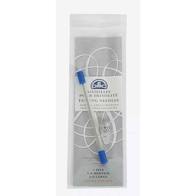 Aiguilles à tricoter - Frivolité + enfile aiguille - Lot de 4 - DMC
