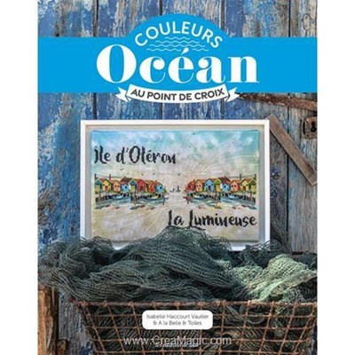 Livre Couleurs ocean au point de croix - Librairie Créative