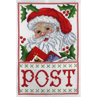 Post santa kit broderie - Anchor