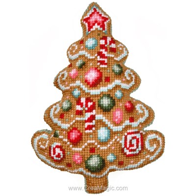 Coussin Vervaco sapin de noël - eva m au point de croix