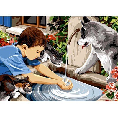 Canevas petite soif du yusky de SEG