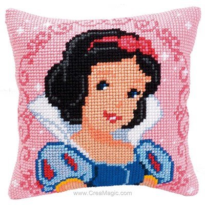 Kit coussin blanche neige disney de Vervaco au point de croix