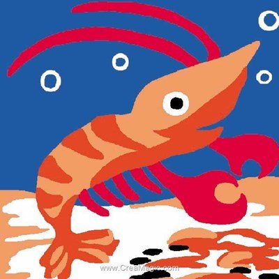 Canevas enfant en kit bulles de homard - Luc Création
