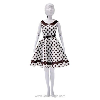 Vêtement peggy dots DRESS YOUR DOLL pour barbie