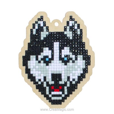 Broderie diamant husky - Wizardi