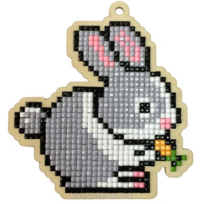 Broderie diamant rabbit - Wizardi