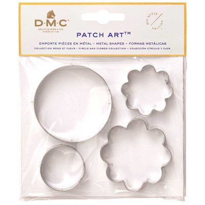 Emporte pièces rond et fleur pour le patch art - DMC