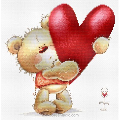 Kit broderie Big heart - Luca-S