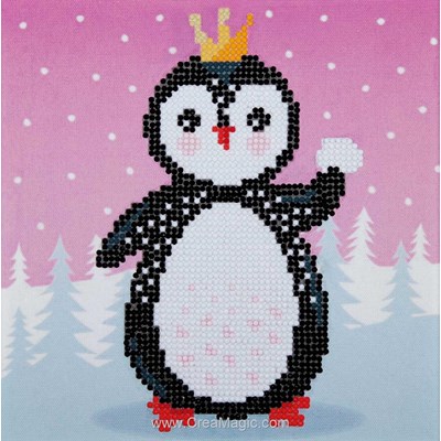 Broderie diamant Vervaco pingouin