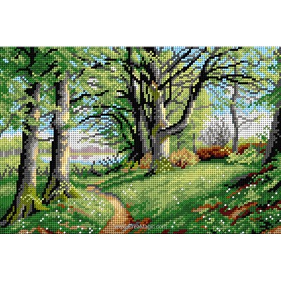 Canevas paysages - Canevas after Peder Mork Monsted - Spring Day - Orchidea