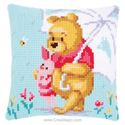 Kit coussin au point de croix winnie - confidences de Vervaco