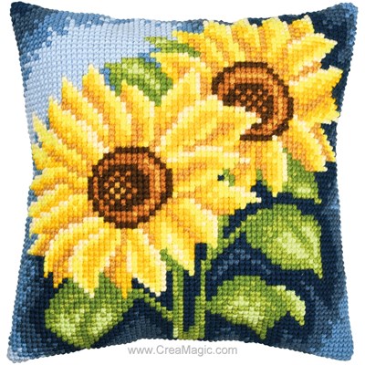 Coussin point de croix Tournesol - Vervaco
