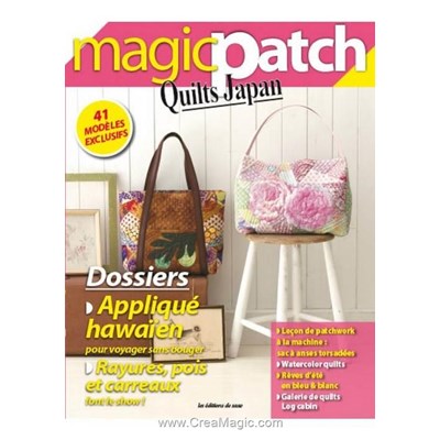 Livre - Magic patch quilts japan - applique hawaien - Librairie Créative