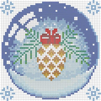 Kit broderie diamant Diamond Painting christmas cone