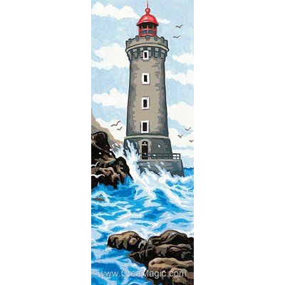 Le phare sous les vagues canevas - Margot