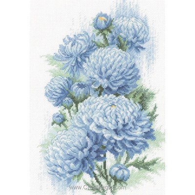 Broderie Fleurs et Plantes - Delicate Chrysanthemums - RIOLIS