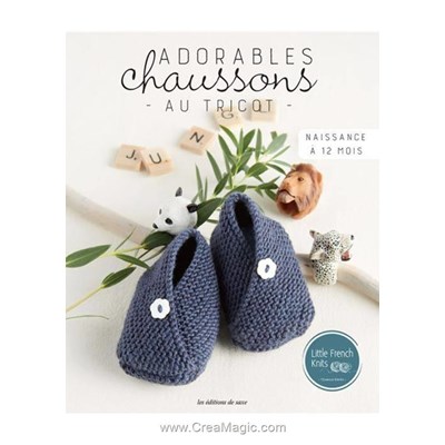 Livre Adorables chaussons au tricot - Librairie Créative