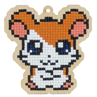 Kit broderie diamant hamster - hamtaro - Wizardi