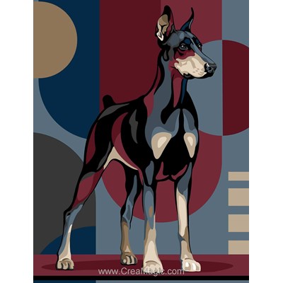Canevas Chiens - Dobermann - Margot
