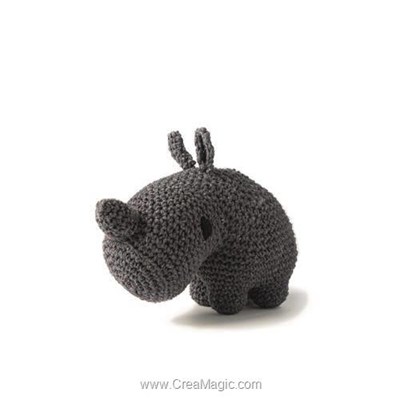 Kits amigurumi - Dex le rhino - lava - Hoooked