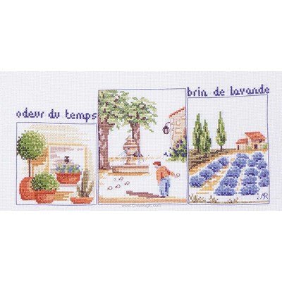 Kit broderie point compté Marie Coeur brin de lavande