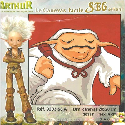 Arthur et les minimoys - a kit canevas SEG pour enfants