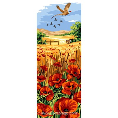 Canevas SEG blé et coquelicot
