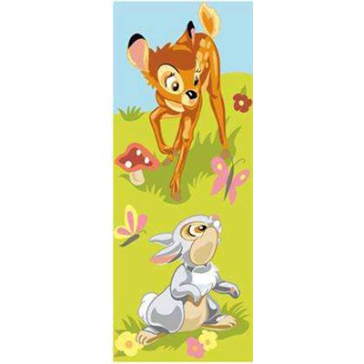 Bambi et panpan dans la prairie - disney canevas - DMC