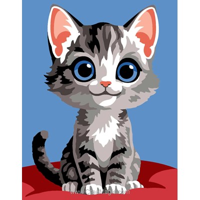 Kit Canevas Complet - Chat persan - Margot