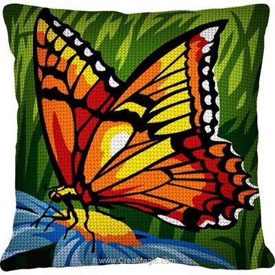 Kit coussin SEG papillon doré au demi point